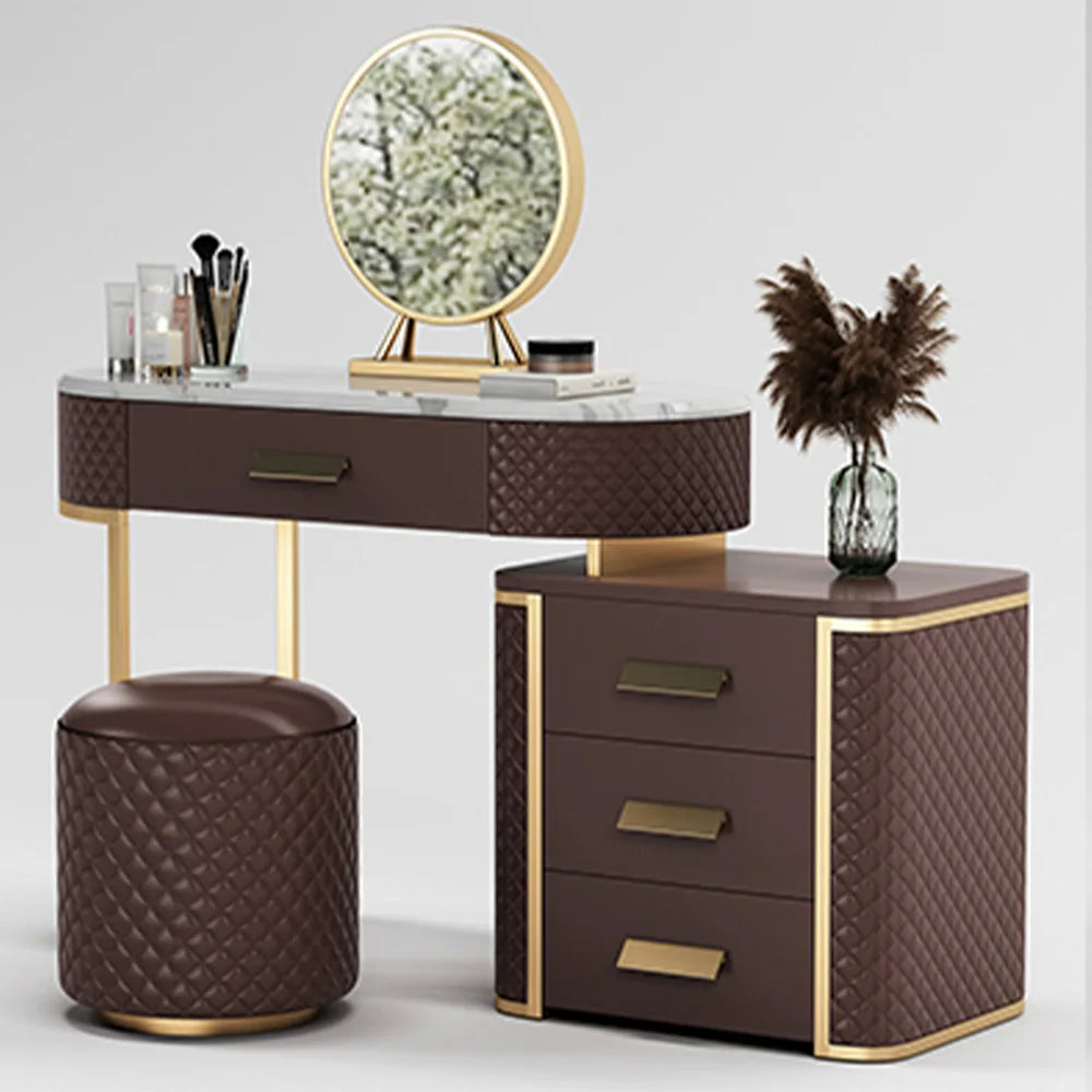 New Luxury Design Bedroom Home With Mirror High-quality Dressing Table Wooden Bedroom Furniture