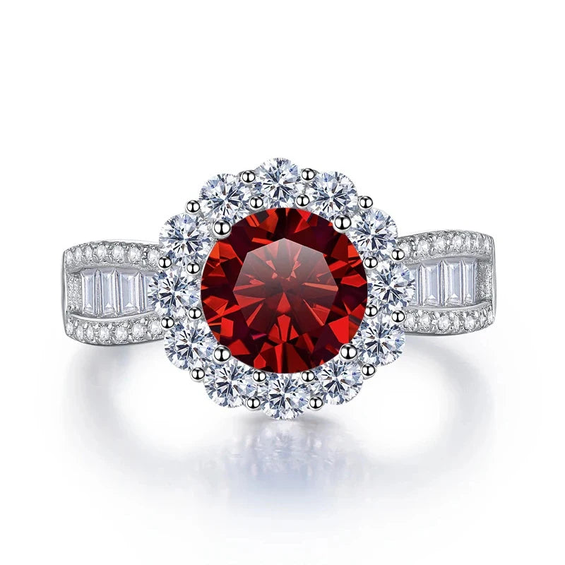 JoyceJelly 2ct Moissanite Rings With GRA Certifi for Cham Lady D Color VVS Moissanite Gemstone Dating Wedding Party Jewerly Gift