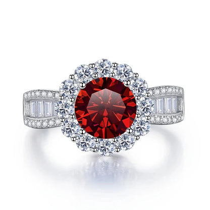 JoyceJelly 2ct Moissanite Rings With GRA Certifi for Cham Lady D Color VVS Moissanite Gemstone Dating Wedding Party Jewerly Gift