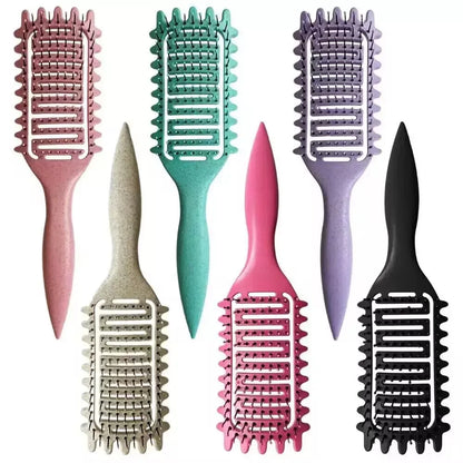 1PC Hair Massage Comb Bristle Nylon Hairbrush Curly Detangle Hair Brush for Salon Hairdressing Tools