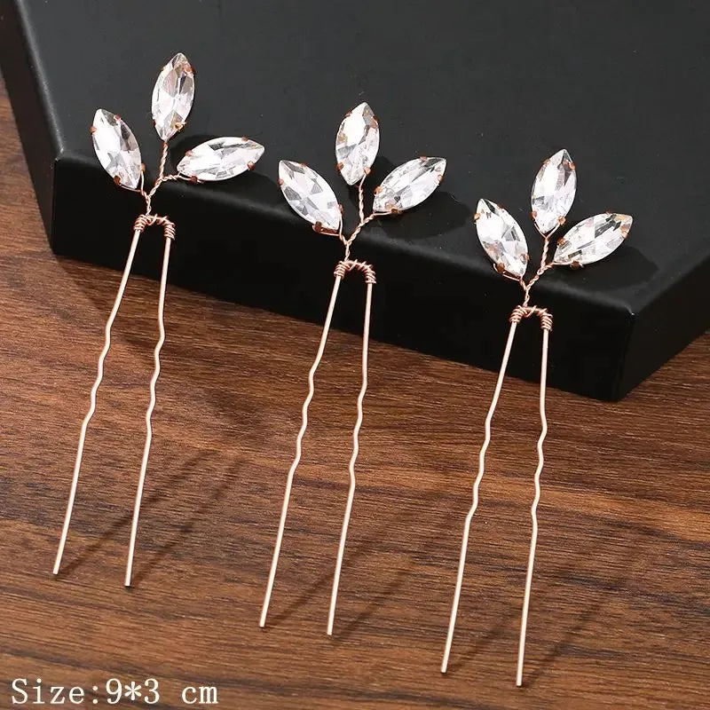 Hair Pins Hair Accessories For Women Wedding Accessories Hair Clips Jewelry Rhinestone Pearl Flower Hair Clip Pins Headpiece