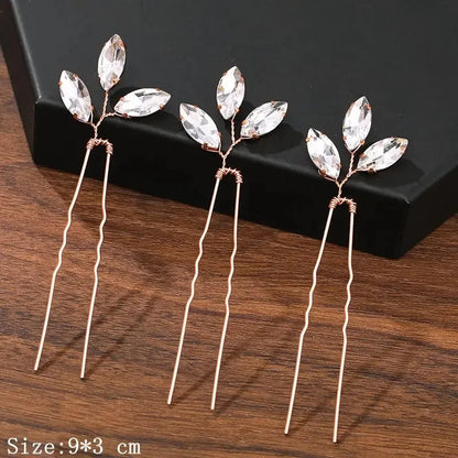Hair Pins Hair Accessories For Women Wedding Accessories Hair Clips Jewelry Rhinestone Pearl Flower Hair Clip Pins Headpiece