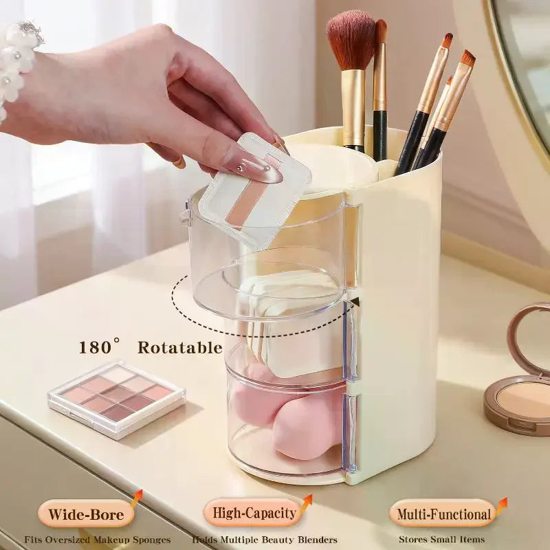 Hair Accessories Organizer Acrylic Storage Box Clear Hair Tie Organizer For Headband Makeup Brush Holder Desk Jewelry Organizer