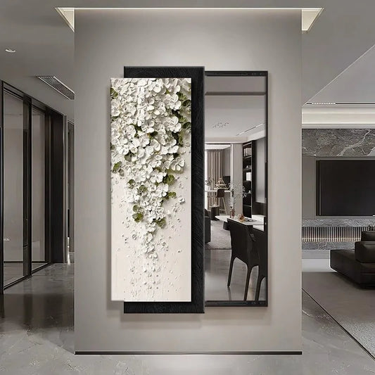 Ornament Aesthetic Mirror Bedroom Flexible Rectangle Creative Mirror Modern Design Espejo Maquillaje Luz House Accessories