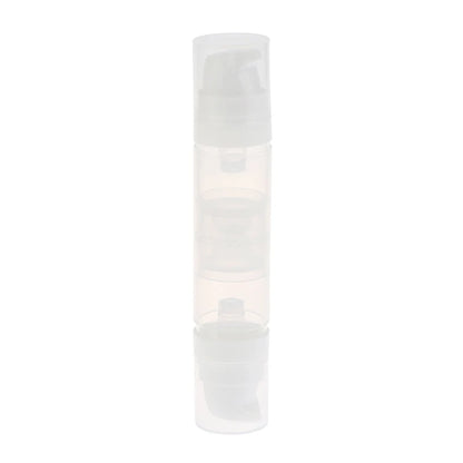 ●5ml+5ml Double Headed Vacuum Press Type Spray/Lotion Bottle Refillable Makeup Cosmetics Cream Gel Moisturizers Liquid Container