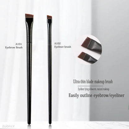 Makeup Brushes for Women Flat Fine Blade Eyebrow Contour Brush Eyeliner Brush Professional Liner Brow Cosmetic Beauty Tools