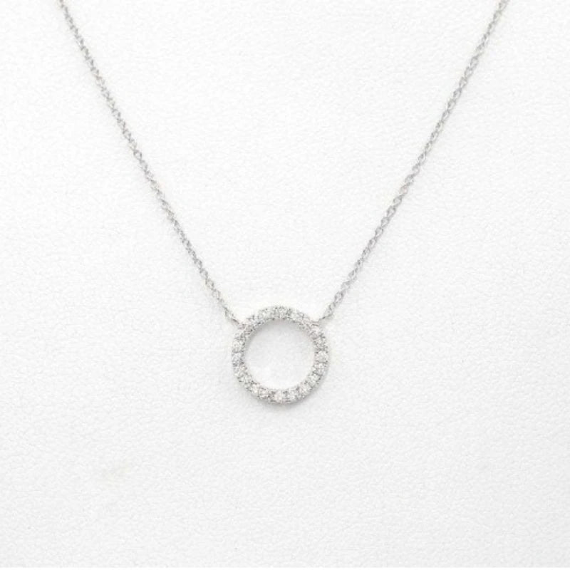 Delysia King  2021 new geometric clavicle chain creative retro simple full  circle necklace