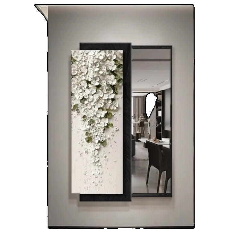 Ornament Aesthetic Mirror Bedroom Flexible Rectangle Creative Mirror Modern Design Espejo Maquillaje Luz House Accessories