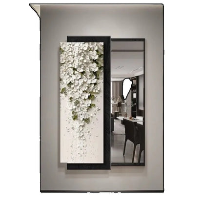 Ornament Aesthetic Mirror Bedroom Flexible Rectangle Creative Mirror Modern Design Espejo Maquillaje Luz House Accessories