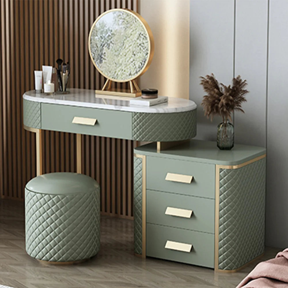 New Luxury Design Bedroom Home With Mirror High-quality Dressing Table Wooden Bedroom Furniture