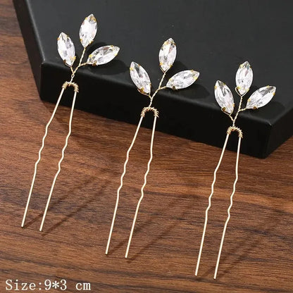 Hair Pins Hair Accessories For Women Wedding Accessories Hair Clips Jewelry Rhinestone Pearl Flower Hair Clip Pins Headpiece