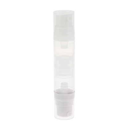●5ml+5ml Double Headed Vacuum Press Type Spray/Lotion Bottle Refillable Makeup Cosmetics Cream Gel Moisturizers Liquid Container