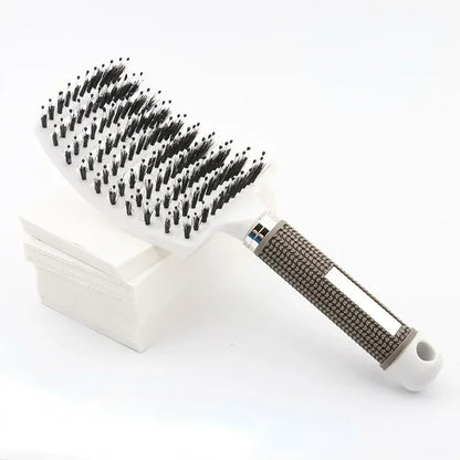 Hairbrush Bristle Nylon Women Wet Curly Detangle Hair Brush Hair Brushes Scalp Massage Comb for Salon Hairdressing Styling Tools