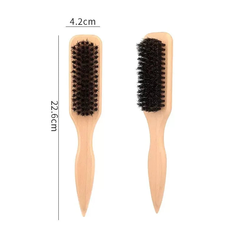 Bristle Hair Brush, Natural Bristle Detangler Brush for Women, Smoothing & Shining Hair, Ideal for Daily Styling & Home Use