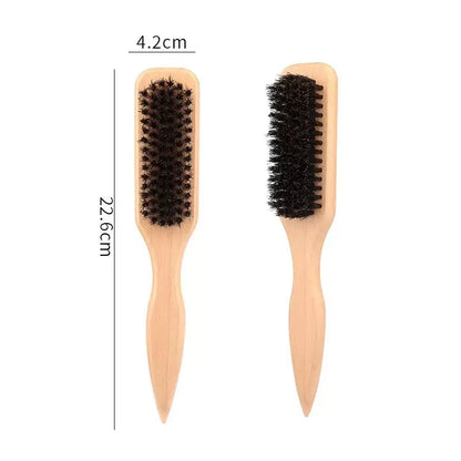 Bristle Hair Brush, Natural Bristle Detangler Brush for Women, Smoothing & Shining Hair, Ideal for Daily Styling & Home Use