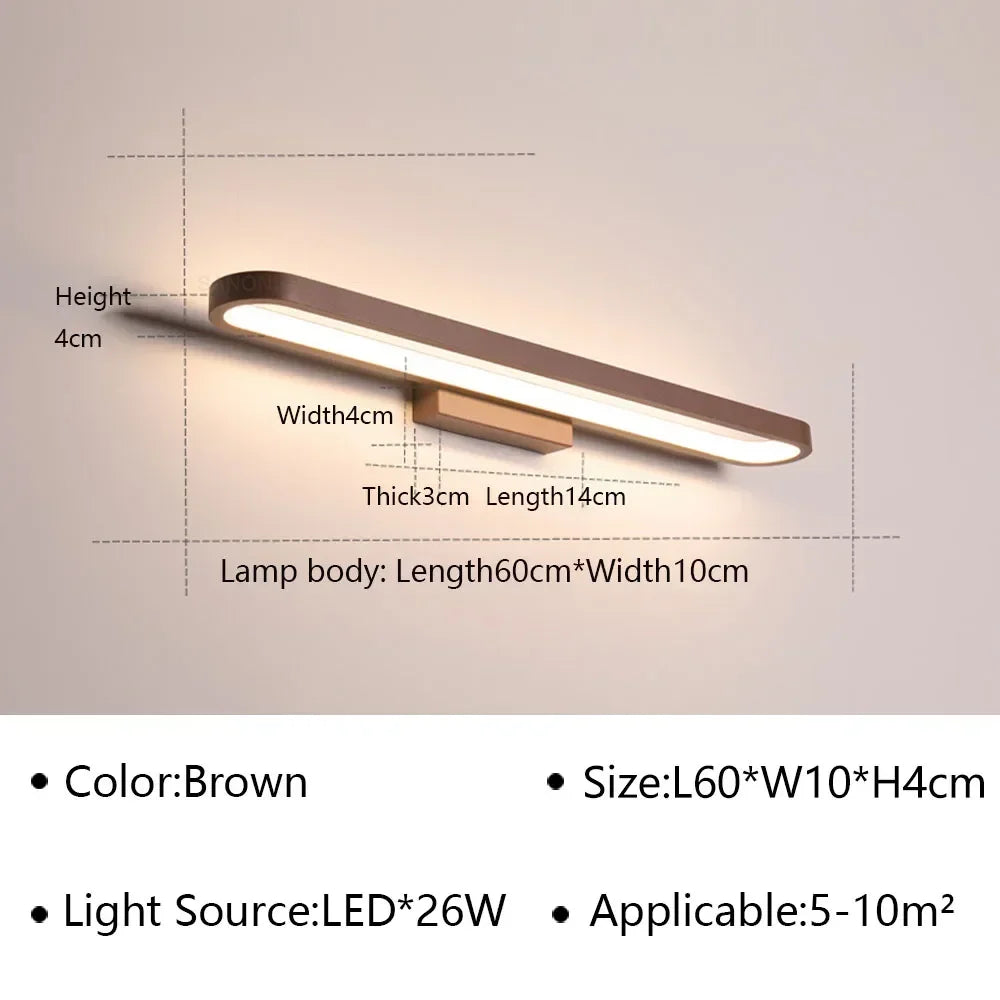 Bathroom LED Wall Lamp Wall Sconce Modern Mirror Headlight for Toilet Stairs Aisle Vanty Lamps Home Decorations Fixture Luster