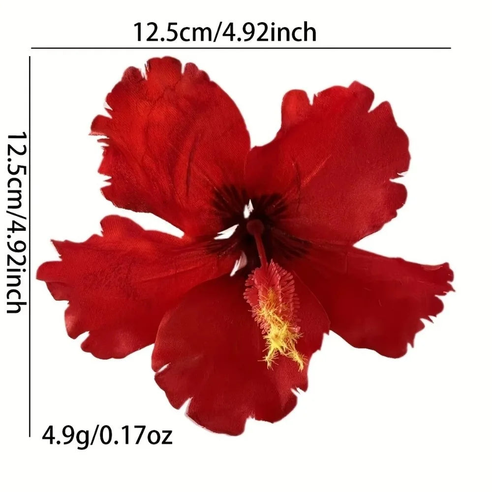 Hair Accessories Artificial Flower Hibiscus Flower Hair Clip Do Not Hurt Hair Bohemia Style Hearwear Bangs Hairpin Summer