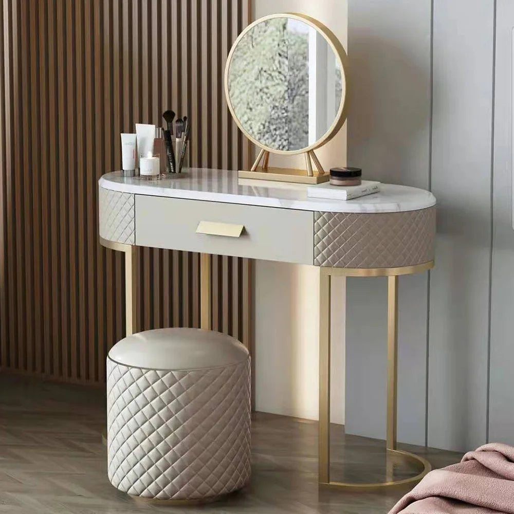 New Luxury Design Bedroom Home With Mirror High-quality Dressing Table Wooden Bedroom Furniture