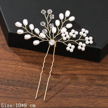 Hair Pins Hair Accessories For Women Wedding Accessories Hair Clips Jewelry Rhinestone Pearl Flower Hair Clip Pins Headpiece