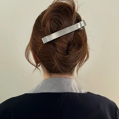 Korean Women Elegant Hair Clips Barrettes for Girls Metal Hair Claws Hairpin Bangs Duckbill Clip Ponytail Fashion Accessories