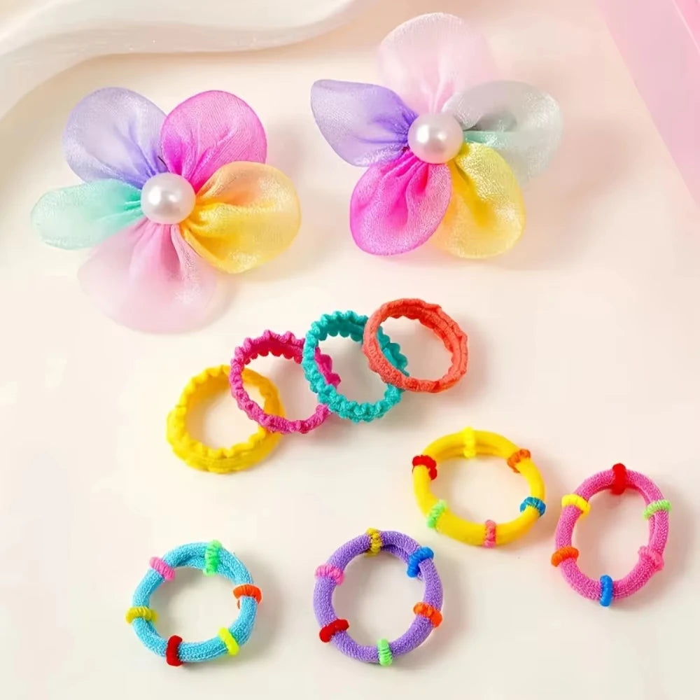 Hair Accessories 718 Pieces Girl Hair Clips Hairbands Elastic Bands Sets Ponytail Holders Small Hair Ties Elastic Hairbands