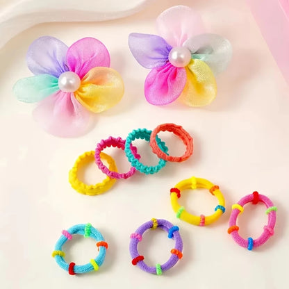 Hair Accessories 718 Pieces Girl Hair Clips Hairbands Elastic Bands Sets Ponytail Holders Small Hair Ties Elastic Hairbands