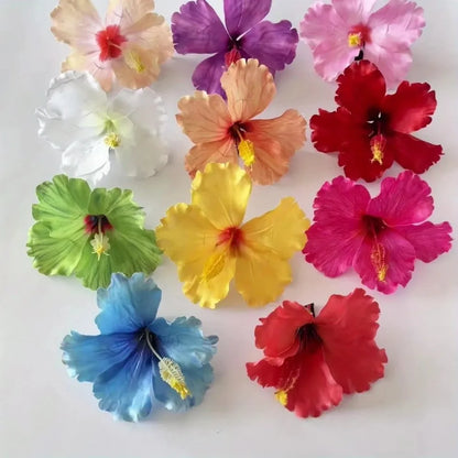 Hair Accessories Artificial Flower Hibiscus Flower Hair Clip Do Not Hurt Hair Bohemia Style Hearwear Bangs Hairpin Summer