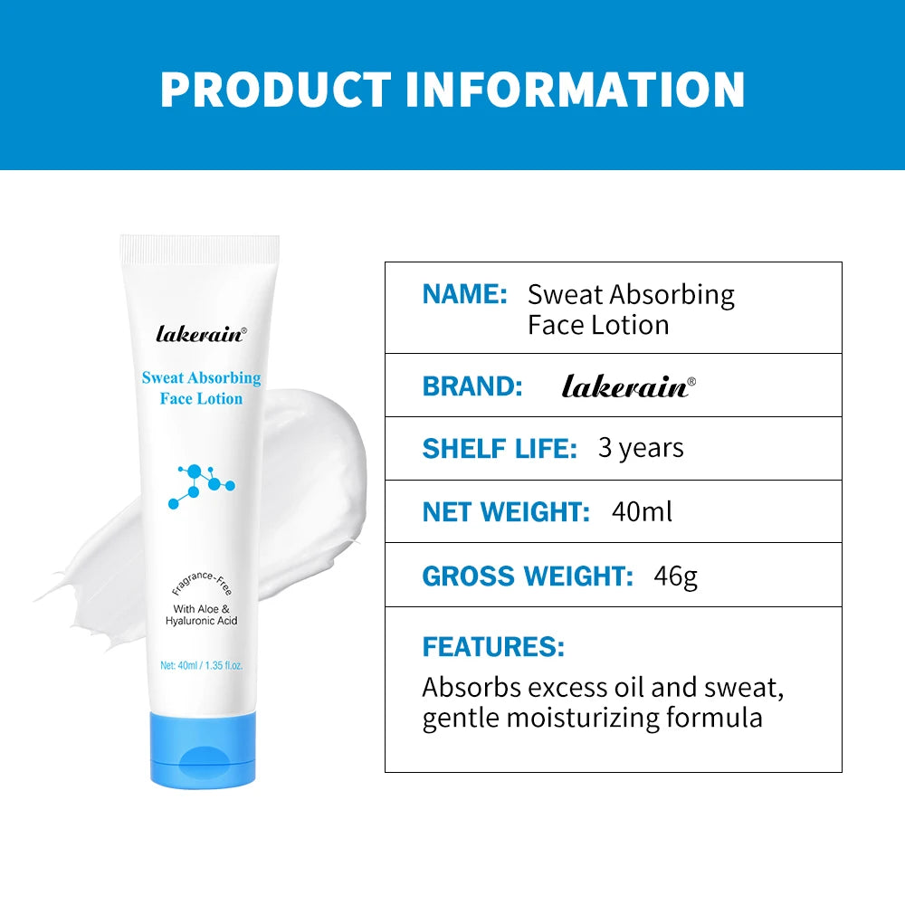 Lakerain Sweat-Absorbing Makeup Lotion Oil-Controlling, Hydrating, Moisturizing, Easily Absorbed Primer