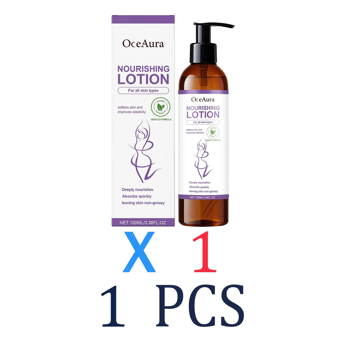 Lavender Body Lotion for Dry Skin Winter Skincare Deep Nourishing Rich Cream with Coconut Oil Christmas Gift New Year Present