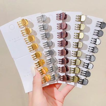 Grey Antique Headwear Hair Accessories Hair Styling Tool Side Bangs Clip Women Hairpins Mini Hair Clamp Korean Style Barrette