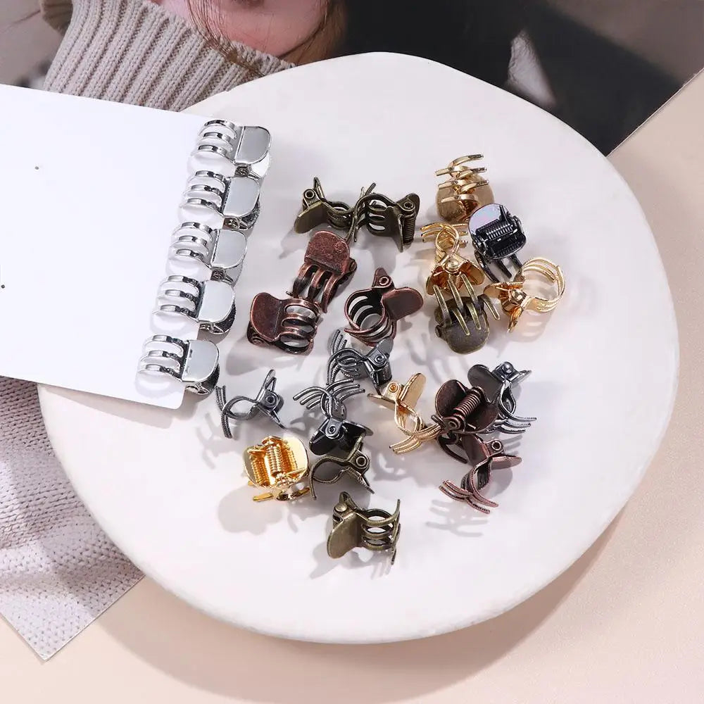 Grey Antique Headwear Hair Accessories Hair Styling Tool Side Bangs Clip Women Hairpins Mini Hair Clamp Korean Style Barrette