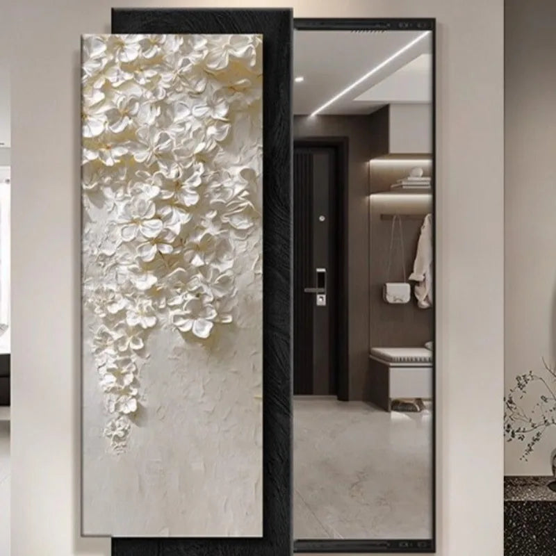 Ornament Aesthetic Mirror Bedroom Flexible Rectangle Creative Mirror Modern Design Espejo Maquillaje Luz House Accessories