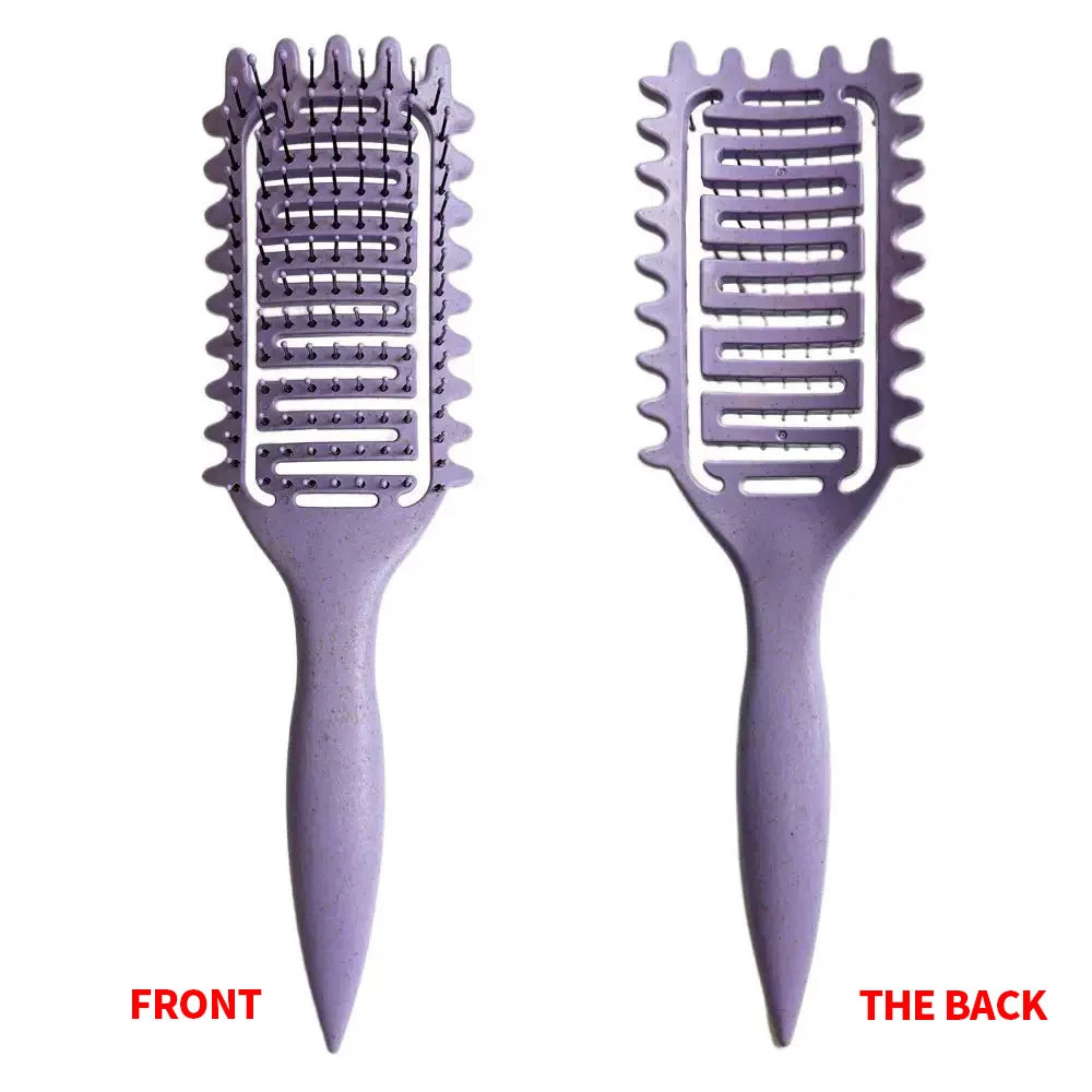 1PC Hair Massage Comb Bristle Nylon Hairbrush Curly Detangle Hair Brush for Salon Hairdressing Tools