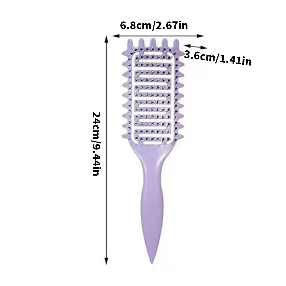 1PC Hair Massage Comb Bristle Nylon Hairbrush Curly Detangle Hair Brush for Salon Hairdressing Tools