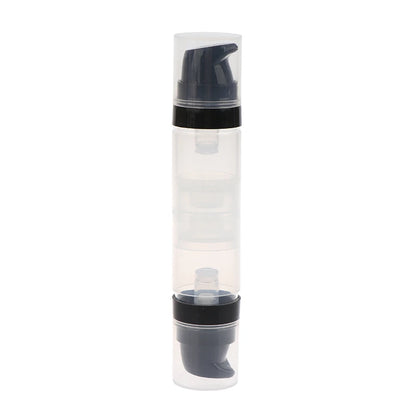 ●5ml+5ml Double Headed Vacuum Press Type Spray/Lotion Bottle Refillable Makeup Cosmetics Cream Gel Moisturizers Liquid Container