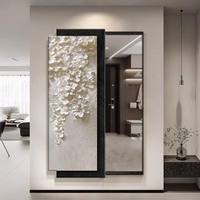 Ornament Aesthetic Mirror Bedroom Flexible Rectangle Creative Mirror Modern Design Espejo Maquillaje Luz House Accessories