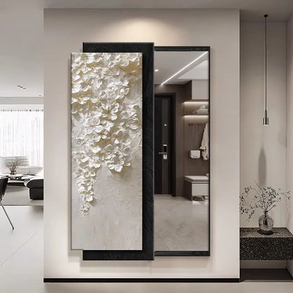 Ornament Aesthetic Mirror Bedroom Flexible Rectangle Creative Mirror Modern Design Espejo Maquillaje Luz House Accessories