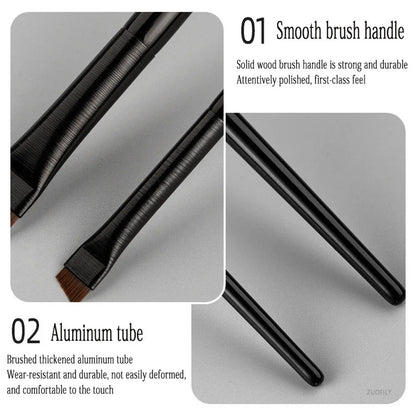 Makeup Brushes for Women Flat Fine Blade Eyebrow Contour Brush Eyeliner Brush Professional Liner Brow Cosmetic Beauty Tools