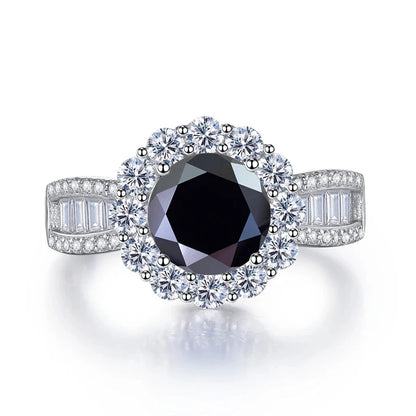 JoyceJelly 2ct Moissanite Rings With GRA Certifi for Cham Lady D Color VVS Moissanite Gemstone Dating Wedding Party Jewerly Gift