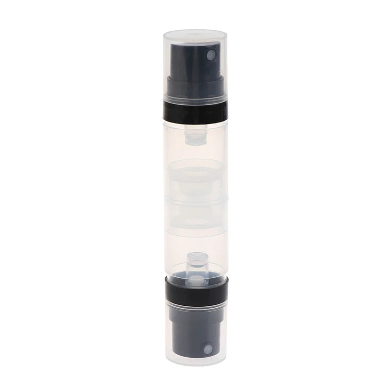 ●5ml+5ml Double Headed Vacuum Press Type Spray/Lotion Bottle Refillable Makeup Cosmetics Cream Gel Moisturizers Liquid Container