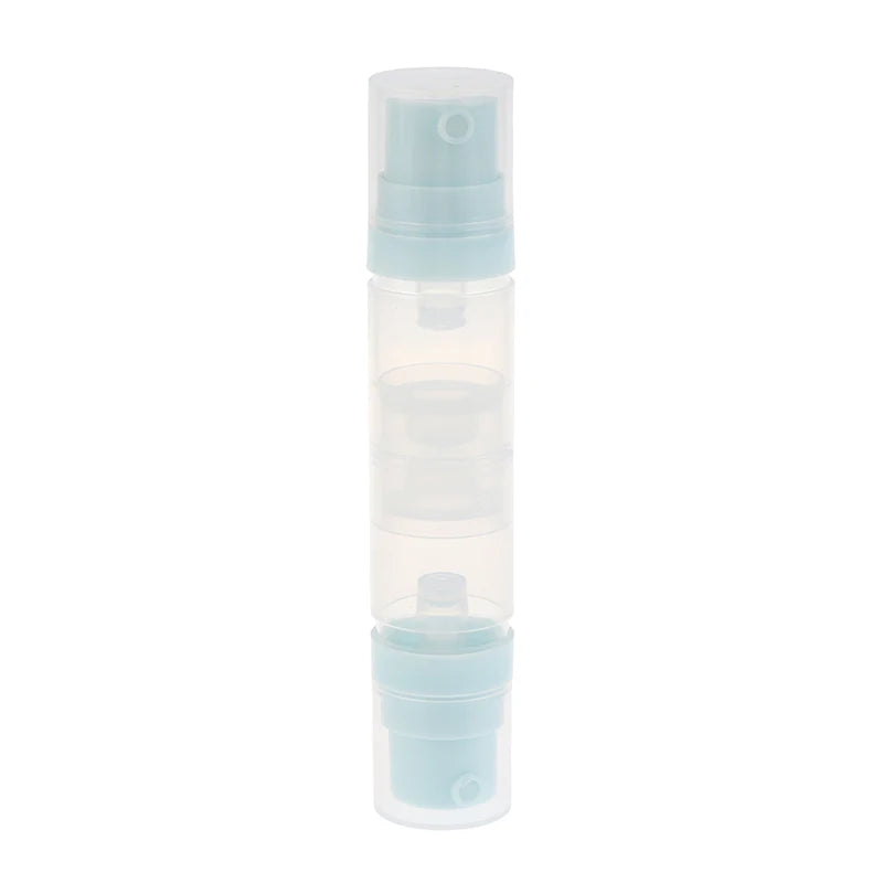 ●5ml+5ml Double Headed Vacuum Press Type Spray/Lotion Bottle Refillable Makeup Cosmetics Cream Gel Moisturizers Liquid Container