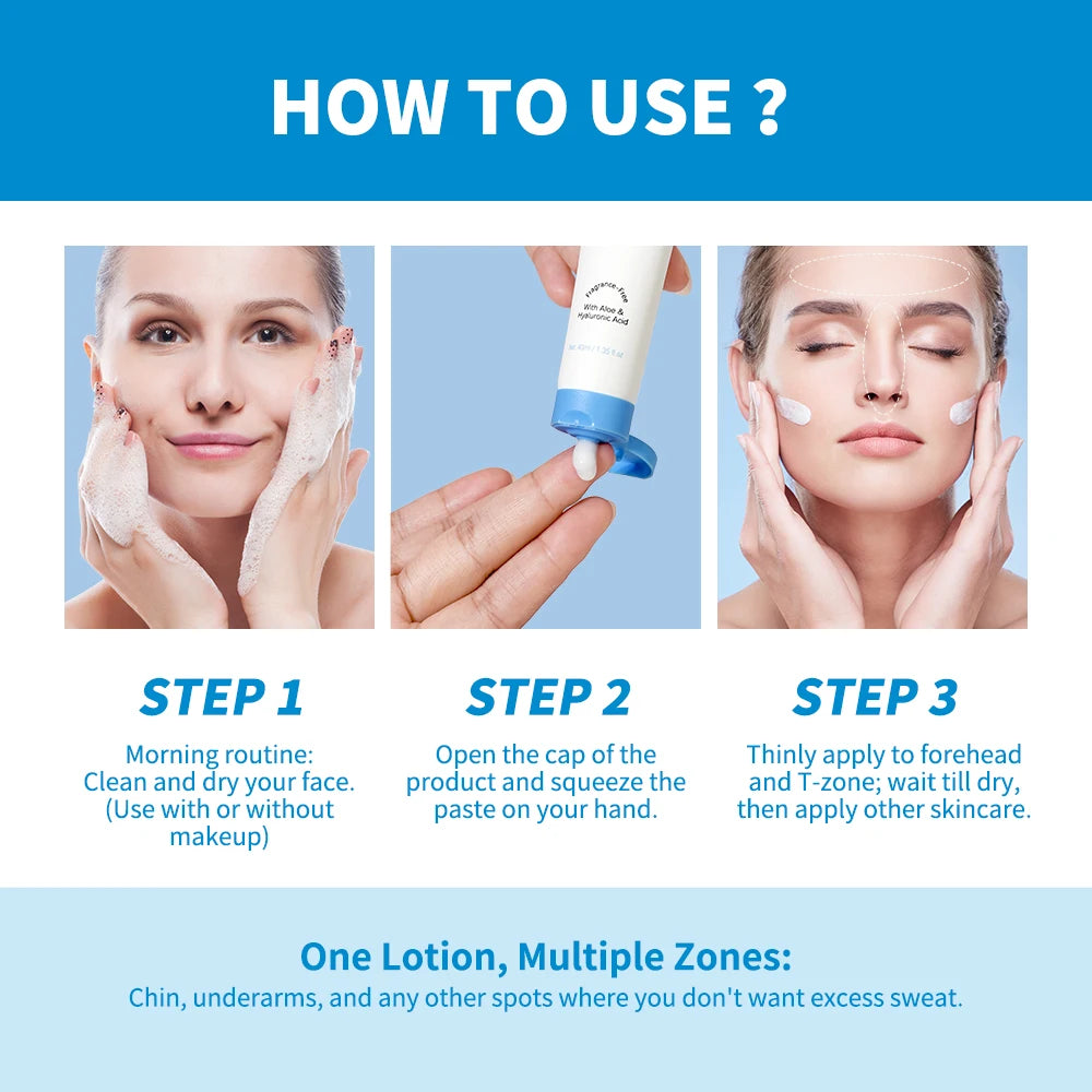 Lakerain Sweat-Absorbing Makeup Lotion Oil-Controlling, Hydrating, Moisturizing, Easily Absorbed Primer