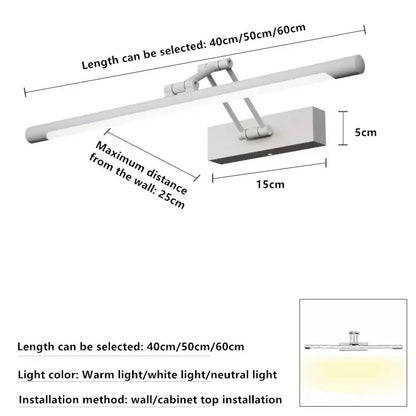 Mirror Front Light LED Bathroom Cabinet Dressing Table Mirror Light Foldable Telescopic Mirror Cabinet  Dedicated  Light